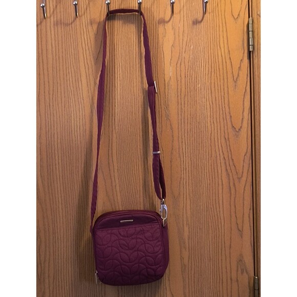 Travelon Women's Anti-Theft Small Crossbody Bag Burgundy Red - Picture 4 of 8